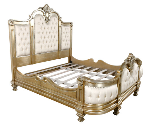 The Platine Maison Royal Bed  Hand Carved Mahogany Room Scene