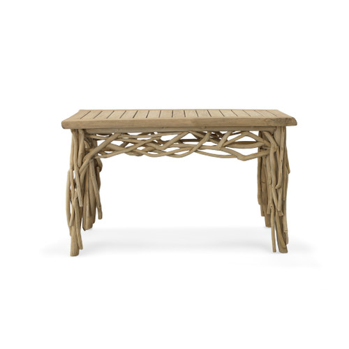Natural Teak Branch Grizzly Adams Console Table 56 Inches