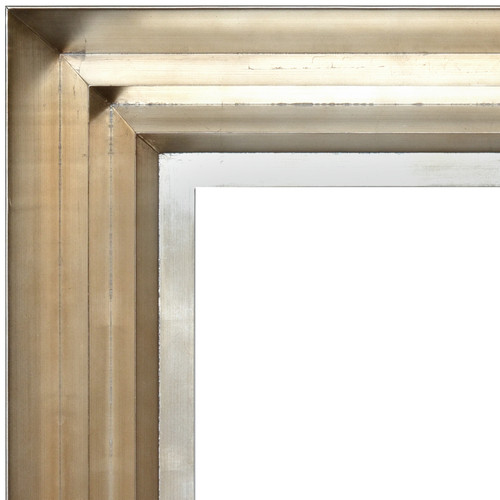 Modern Wave Frame 20X24 Silver