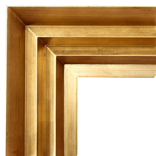 Modern Wave Frame 48X60 Gold