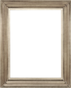 Modern Wave Frame 48X60 Silver