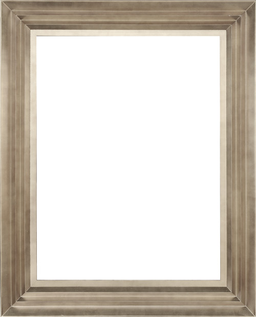 Modern Wave Frame 48X60 Silver