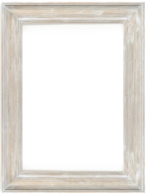 Misty Woods Frame 24x36 Distressed White Wash