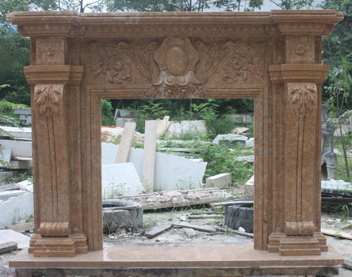 Henan Yellow Marble Mantel