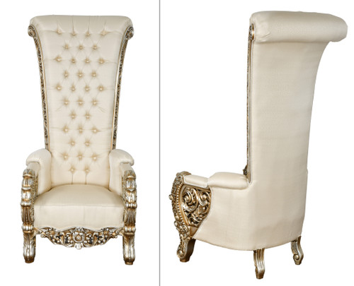 Spectacular Palace Platine High Back Chair 74 Inches Grand Close Up Image