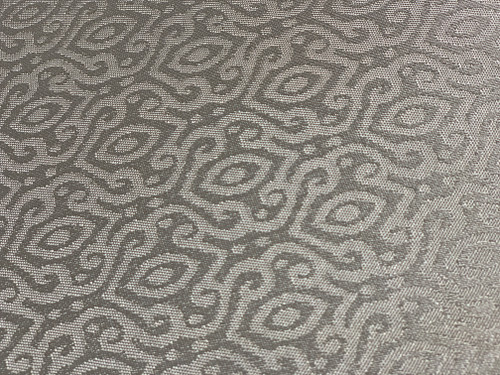 Platine Rococo Ottoman Cream Close Up Image