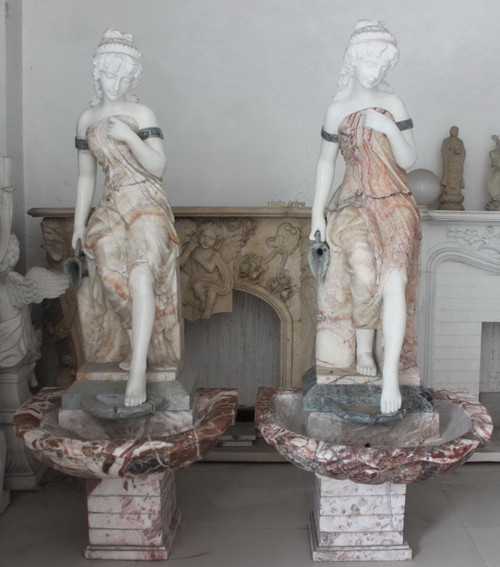 Lady Marble Fountain T7835
