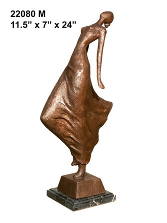 Lady Modern And Marble Base