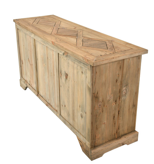Inverness Farmhouse Diamond Sideboard Buffet Close Up Image