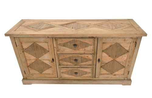 Inverness Farmhouse Diamond Sideboard Buffet