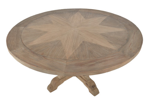 Inverness Farmhouse 60'' Round Dining Table Room Scene