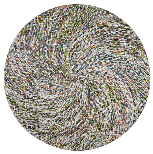 Quilled Cyclone 48 Inch Round Wall Art