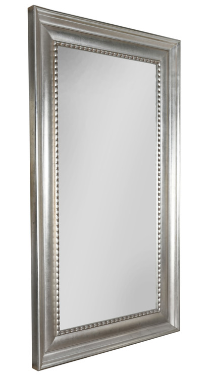 The Mammoth Wood Mirror Silver With Champagne Wash Close Up Image