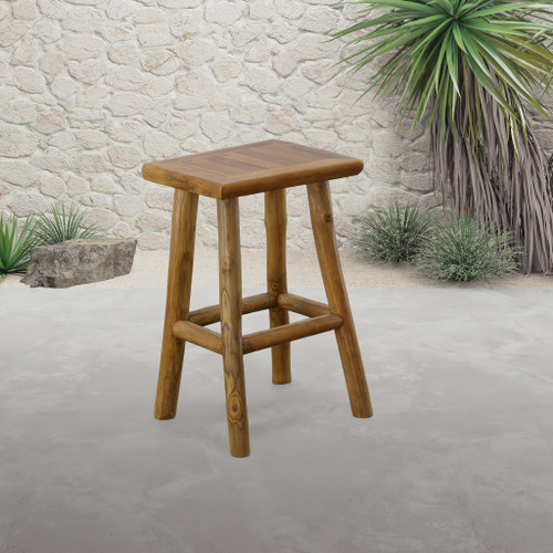 Adirondack Teak Stool Room Scene