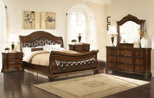 Arthur Upholstered Eastern King Bedroom Set of 5 (KIT)