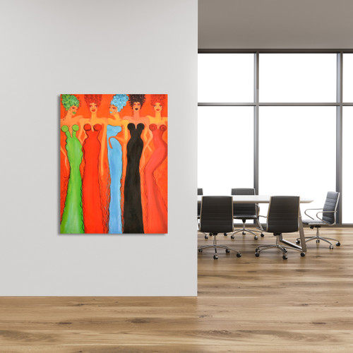 Curvy Ladies Gallery Wrap Close Up Image