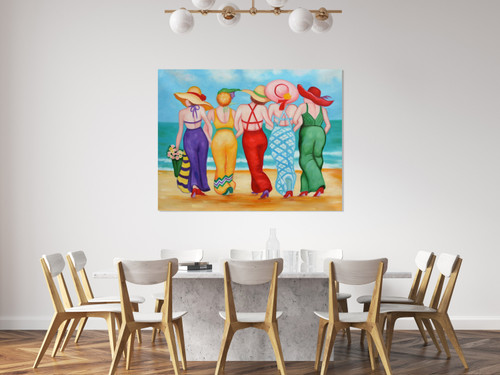 Beach Friends Gallery Wrap Close Up Image