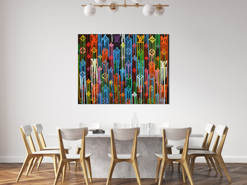 Abstract XXII Gallery Wrap Room Scene