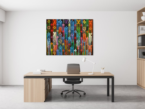 Abstract XXII Gallery Wrap Close Up Image