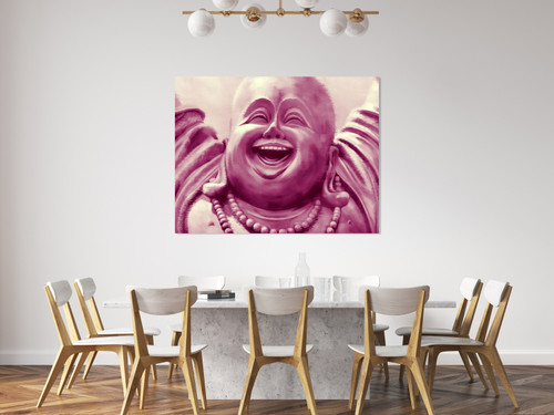 Laughter Buddha Gallery Wrap Close Up Image