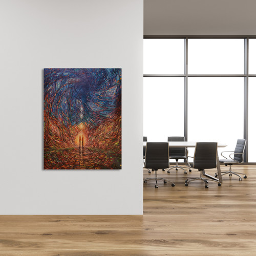 Couple Abstract II Gallery Wrap Room Scene