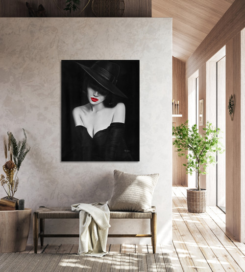 Red Lips II Gallery Wrap Room Scene
