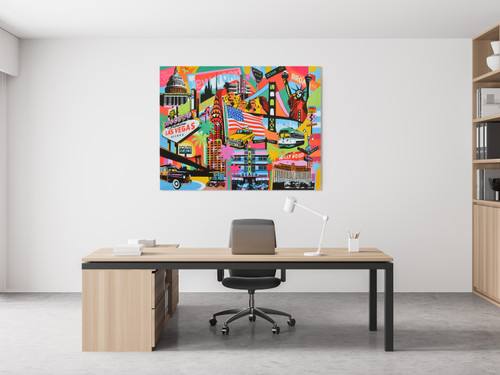 Las Vegas Gallery Wrap Close Up Image