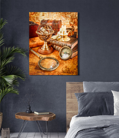 Explorers Still Life Gallery Wrap Close Up Image