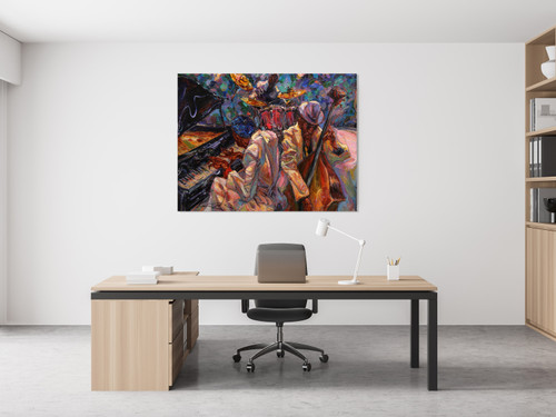Jazz Club Gallery Wrap Close Up Image