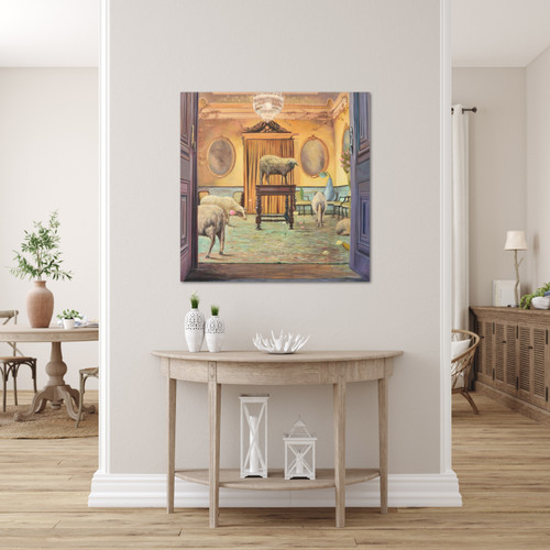 Sheeps In Th Room Room Scene