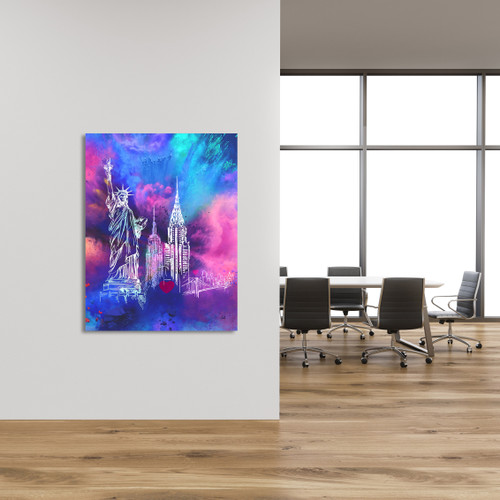 New York Landmarks Room Scene