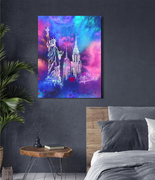 New York Landmarks Close Up Image