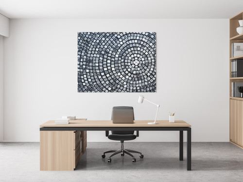 Abstract BW Mosaic Close Up Image