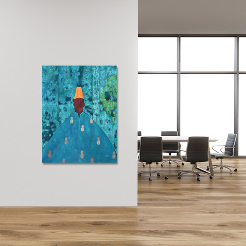 Ananas Poncho Room Scene