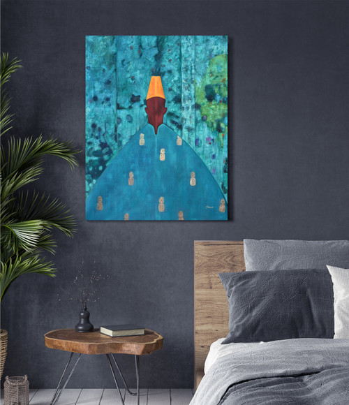 Ananas Poncho Close Up Image