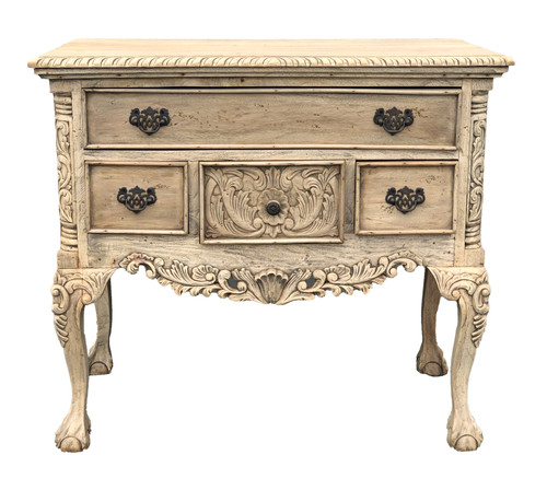 Natural Mahognay Large Chippendale Low Boy