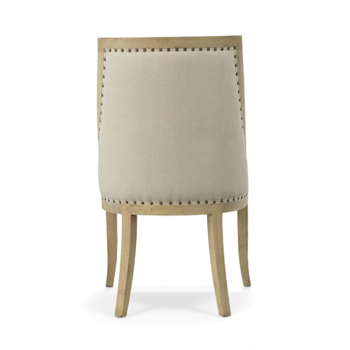 Farmhouse Barrel Dining Chair Close Up Image