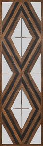Contemporary Aspen Double Diamond Multi Tone 72 Inch Mirror