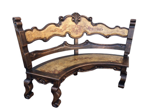 Juliana 72" Round Table Bench Chair Set 5 Close Up Image