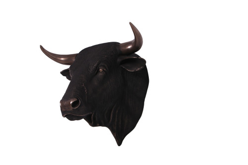 Imperial Spanish Fighting Bull Head Wall Decor Close Up Image