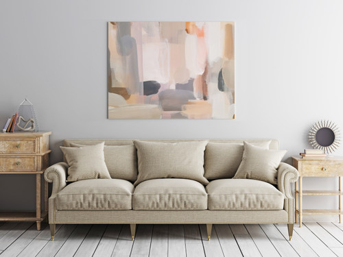 Pastel Abstract Impressionistic Room Scene