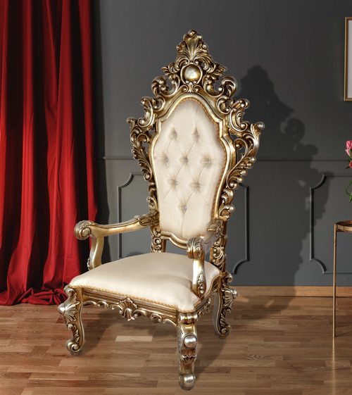 Platine Royal Crest Chair 73.5 Inches Tall Room Scene