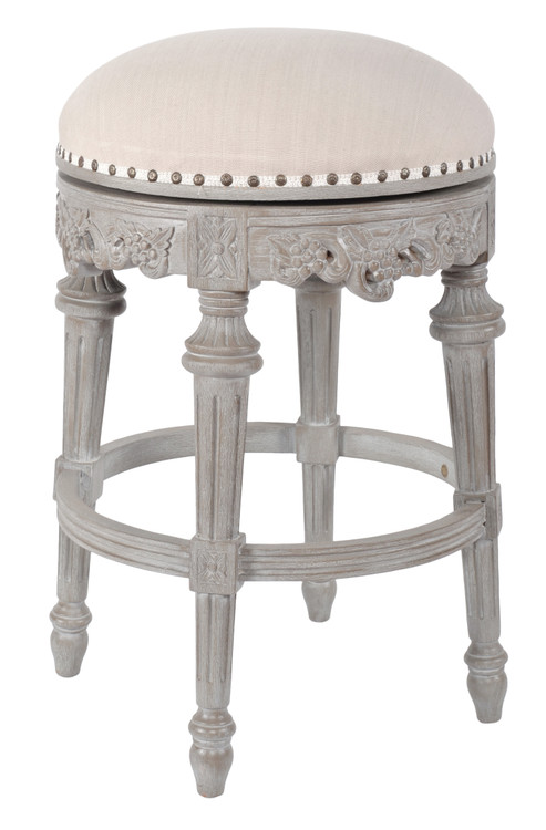Mystique Gray Continental Swivel Counter Stool