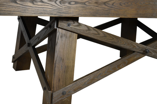 8ft Ashwood Slate Top Pool Table Craftsman Close Up Image