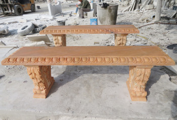 Gold Stone Marble Bench GE19665