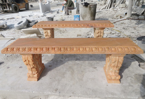 Gold Stone Marble Bench GE19665