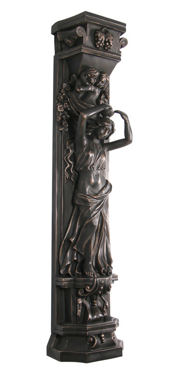 Imperial Bronze Lady Pilaster Bowl
