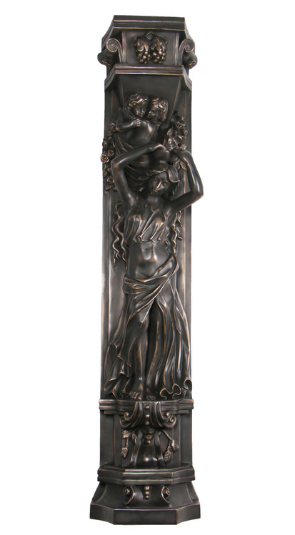 Imperial Bronze Lady Pilaster Bowl Close Up Image
