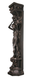 Imperial Bronze Lady Pilaster