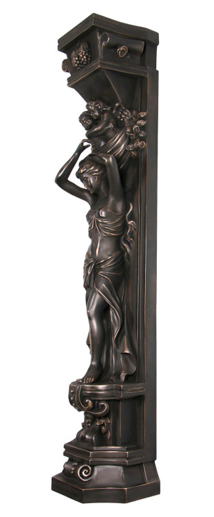 Imperial Bronze Lady Pilaster